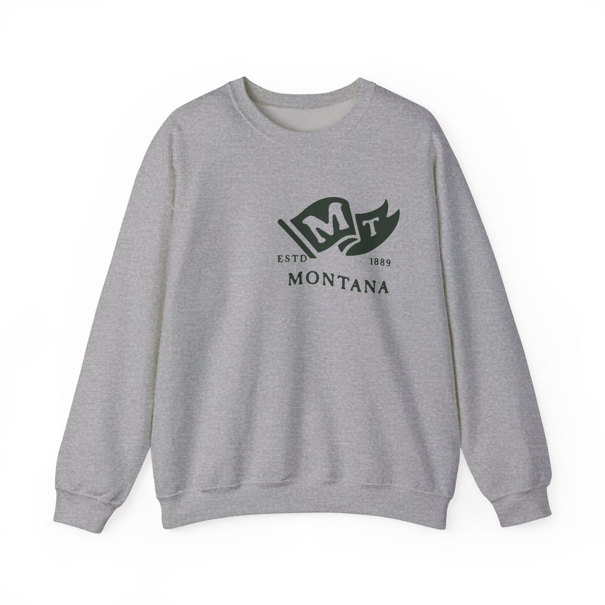 Montana State Born and Raised Sweatshirt - Big Sky Country Pride Design