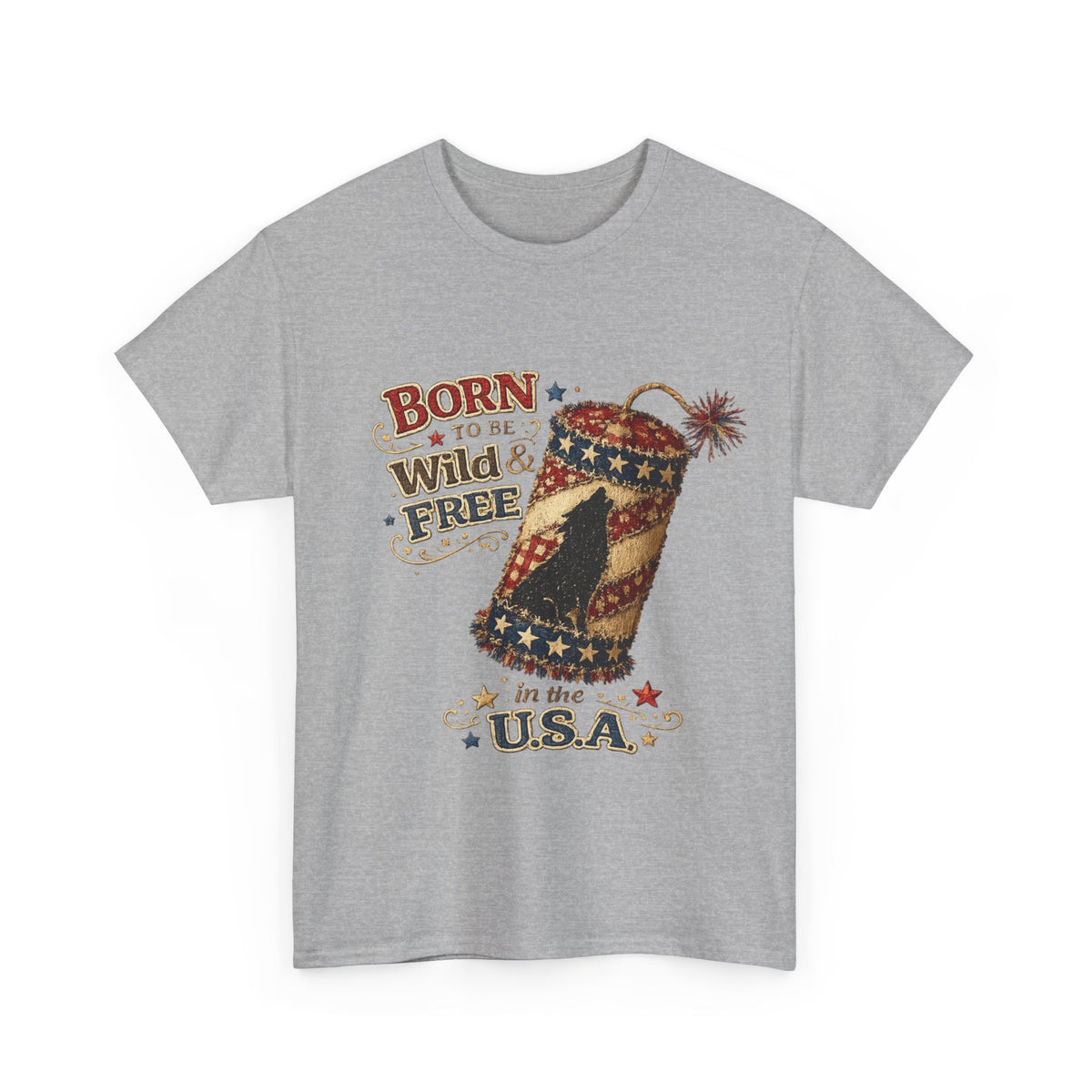 Patriotic 'Born to be Wild & Free in the U.S.A.' T-Shirt