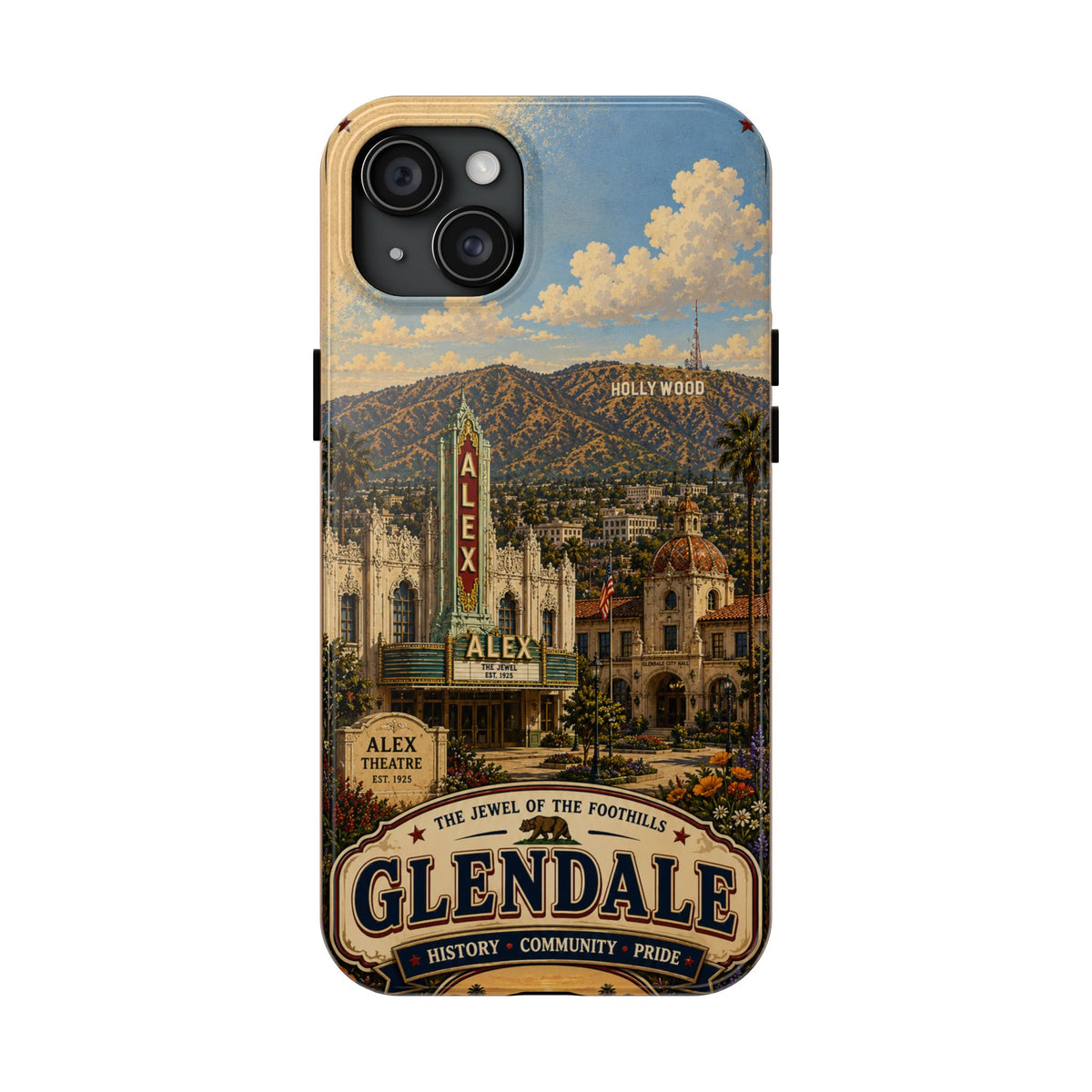 Glendale Vintage Travel Phone Case — 'The Jewel of the Foothills'