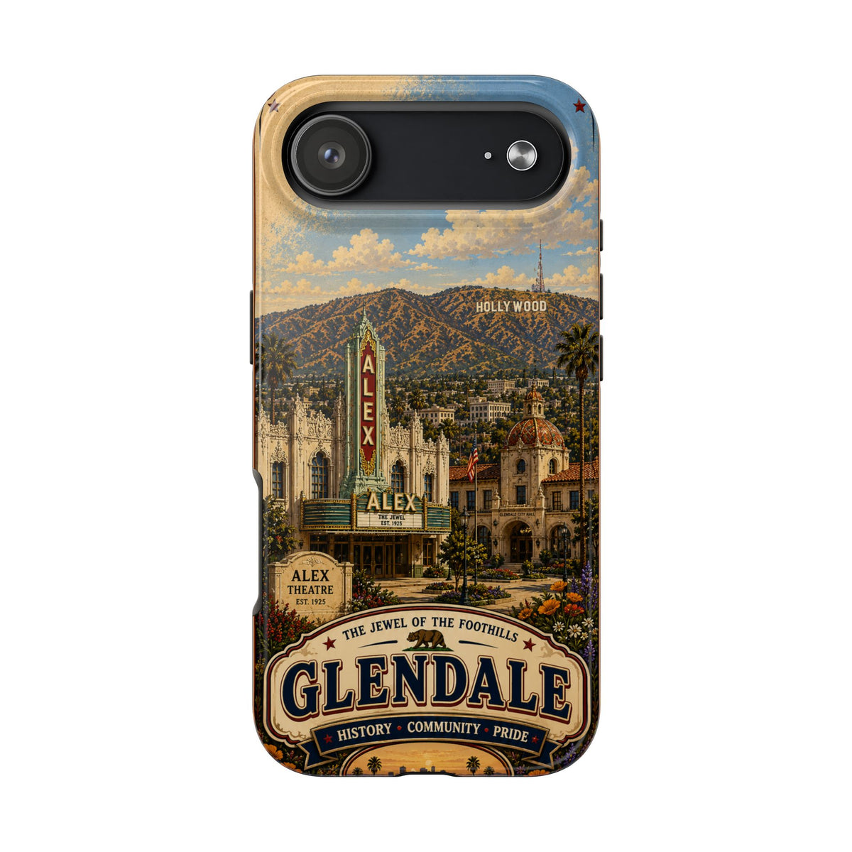 Glendale Vintage Travel Phone Case — 'The Jewel of the Foothills'