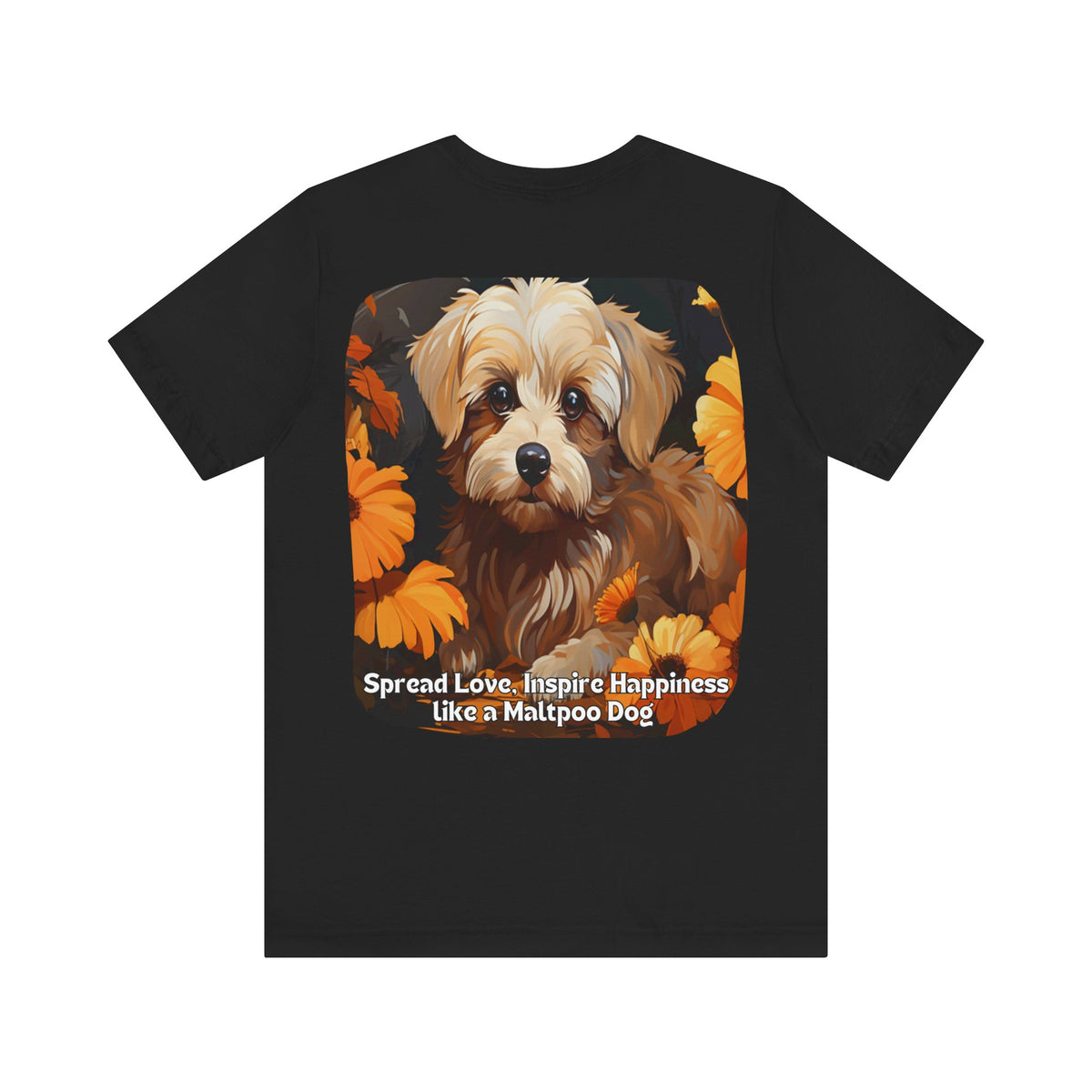 Sunflower Maltipoo Dog T-Shirt – Spread Love & Inspire Happiness | Unisex Tee