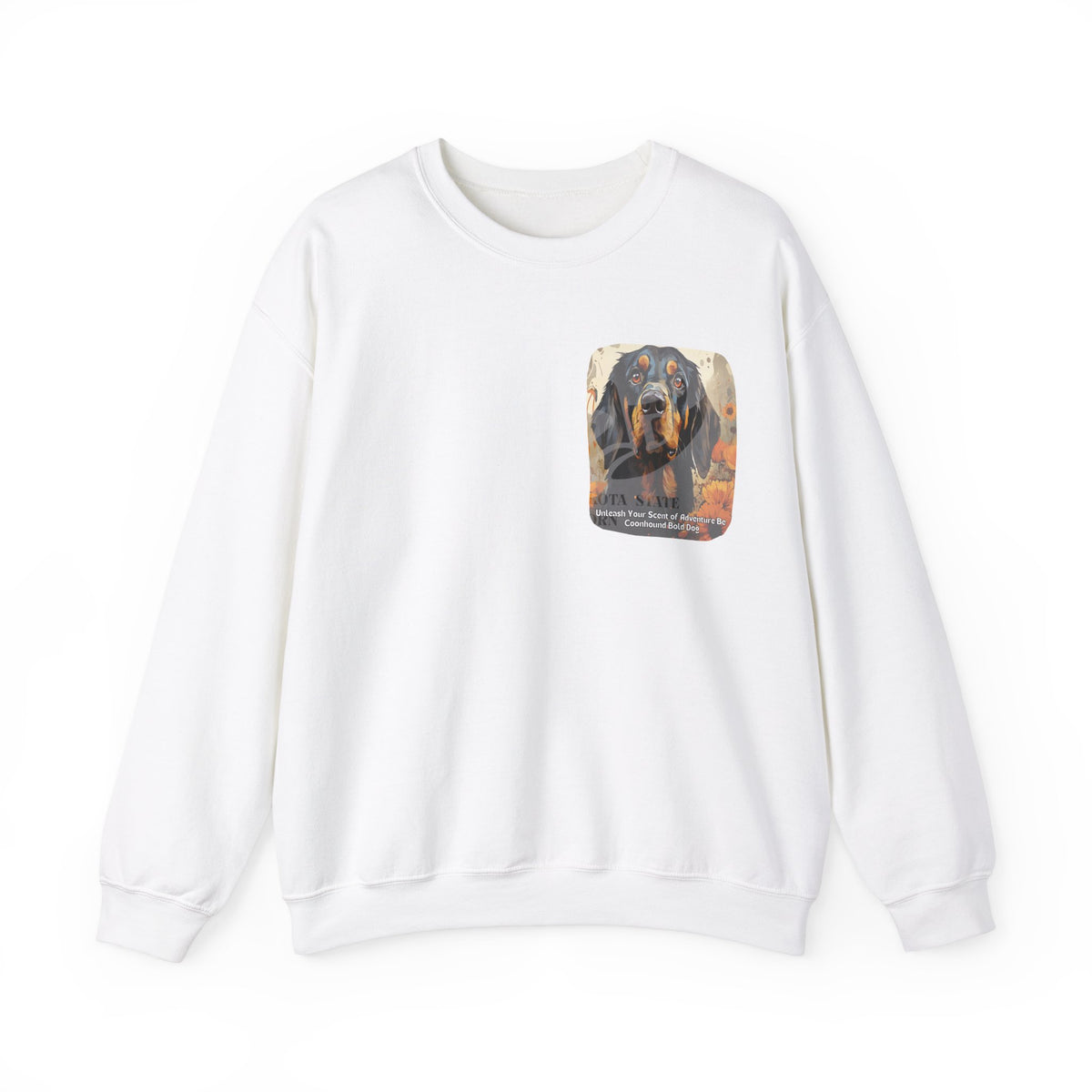 Copy of Bull Terrier Sunflower Sweatshirt – 'Unleash Your Unique Spirit' Front & Back Design