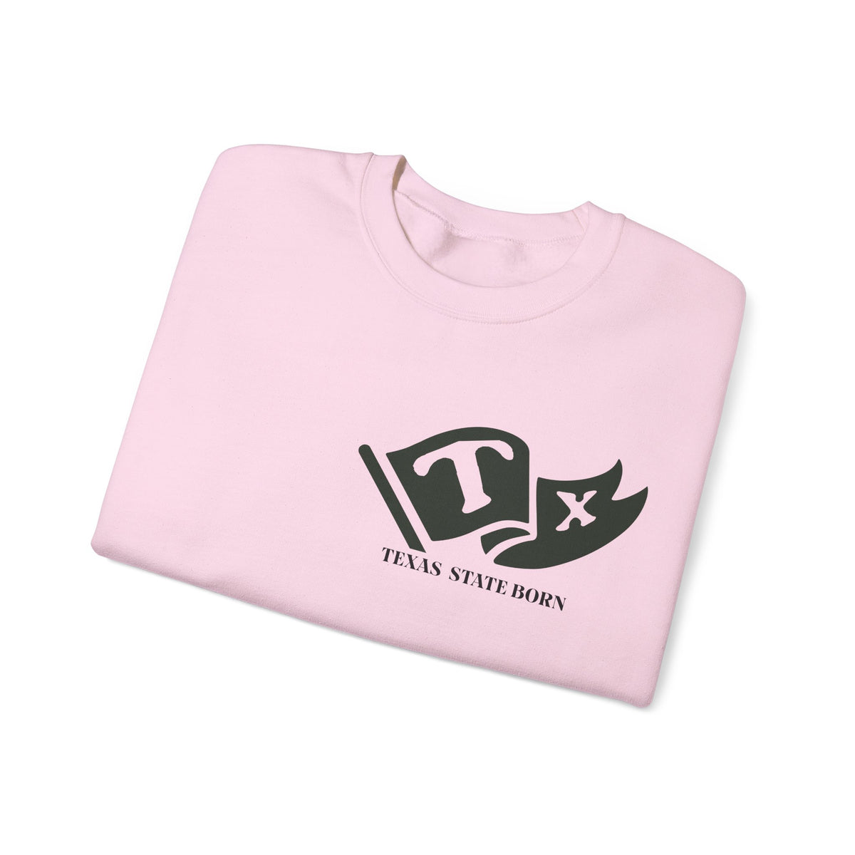 Texas Born & Raised Sweatshirt – Lone Star State Pride, Front & Back Design