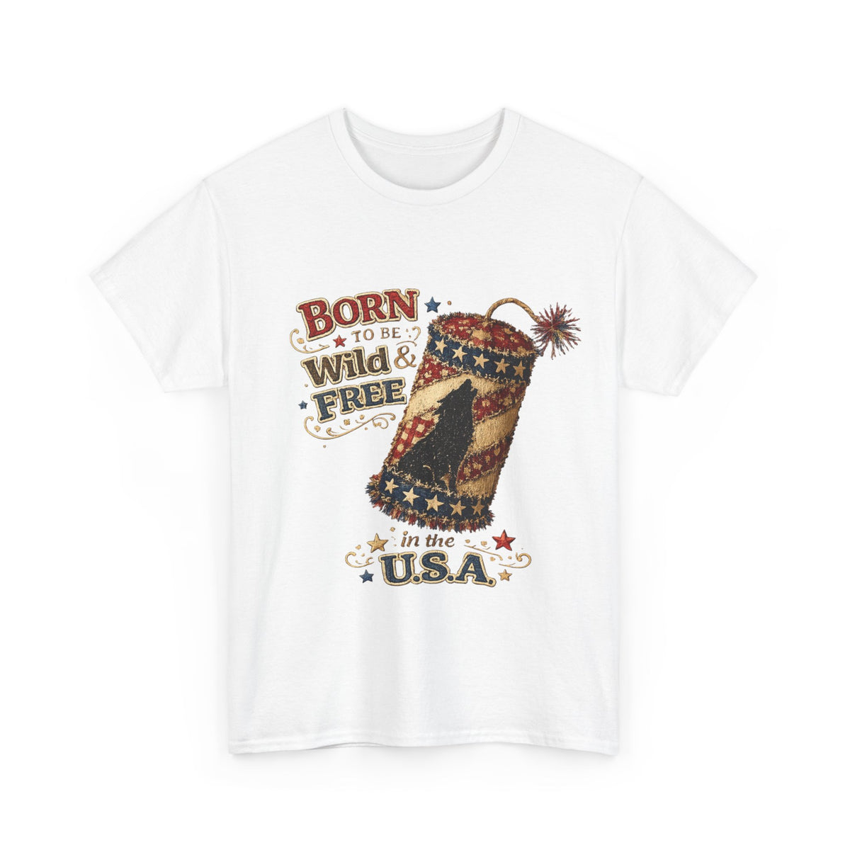 Patriotic 'Born to be Wild & Free in the U.S.A.' T-Shirt