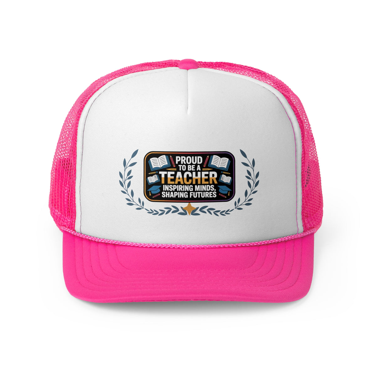 Teacher Trucker Hat – Proud to Be a Teacher | Inspiring Minds, Shaping Futures | Educator Appreciation Gift Cap