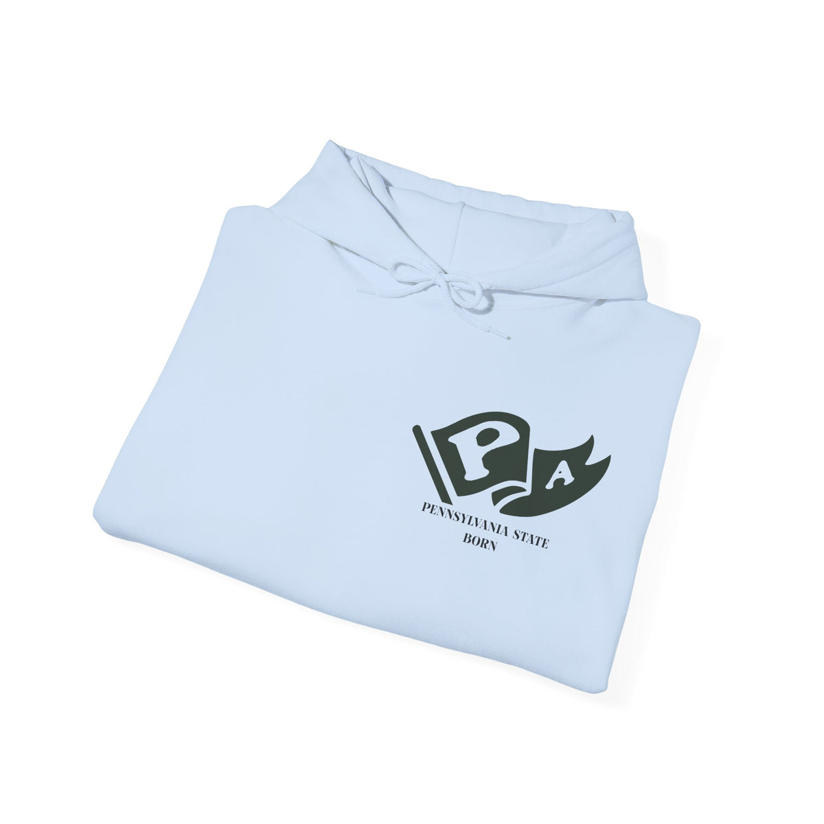 Pennsylvania State Born and Raised Unisex Hoodie - Keystone State Pride Design