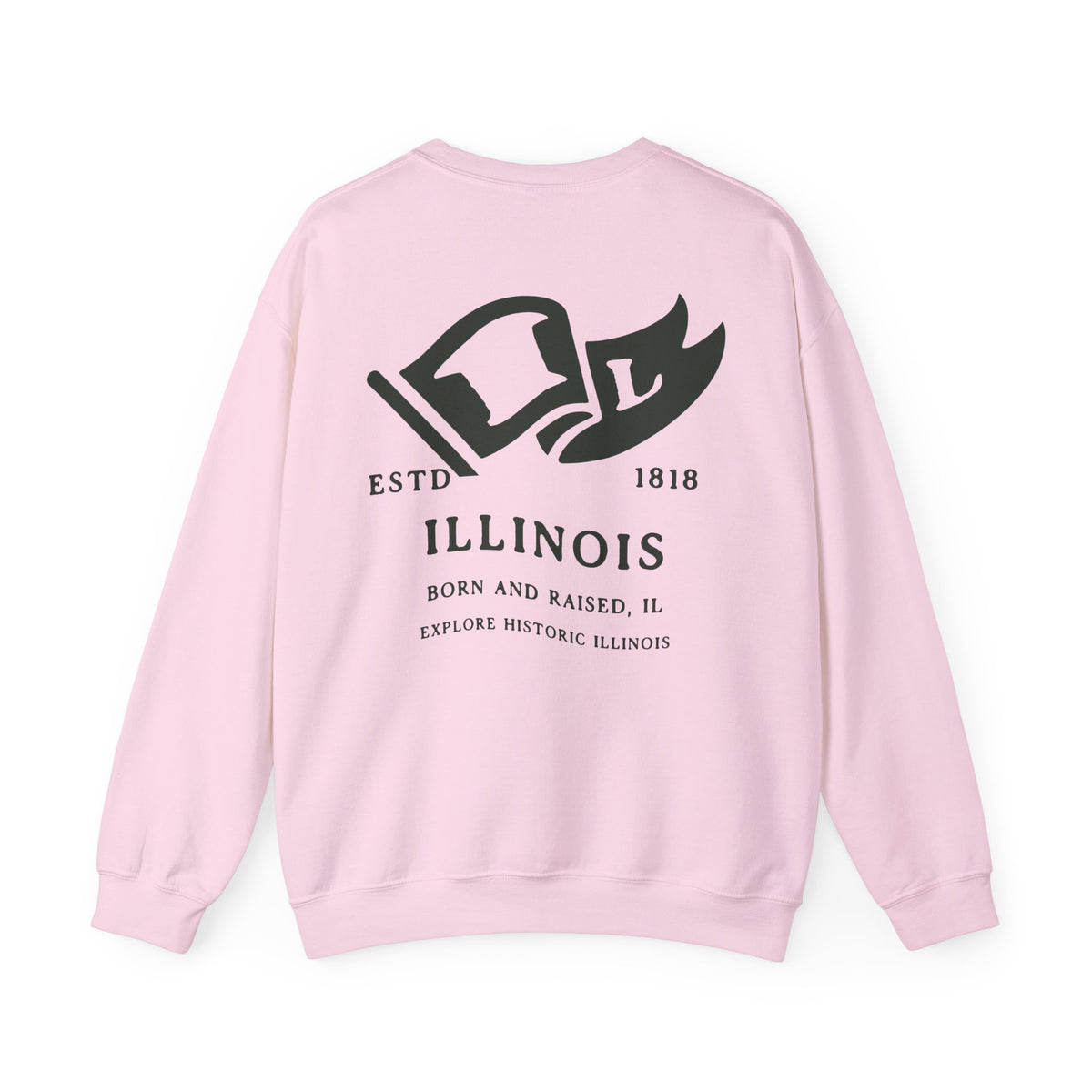 Indiana State Born and Raised Sweatshirt - Hoosier Pride Design