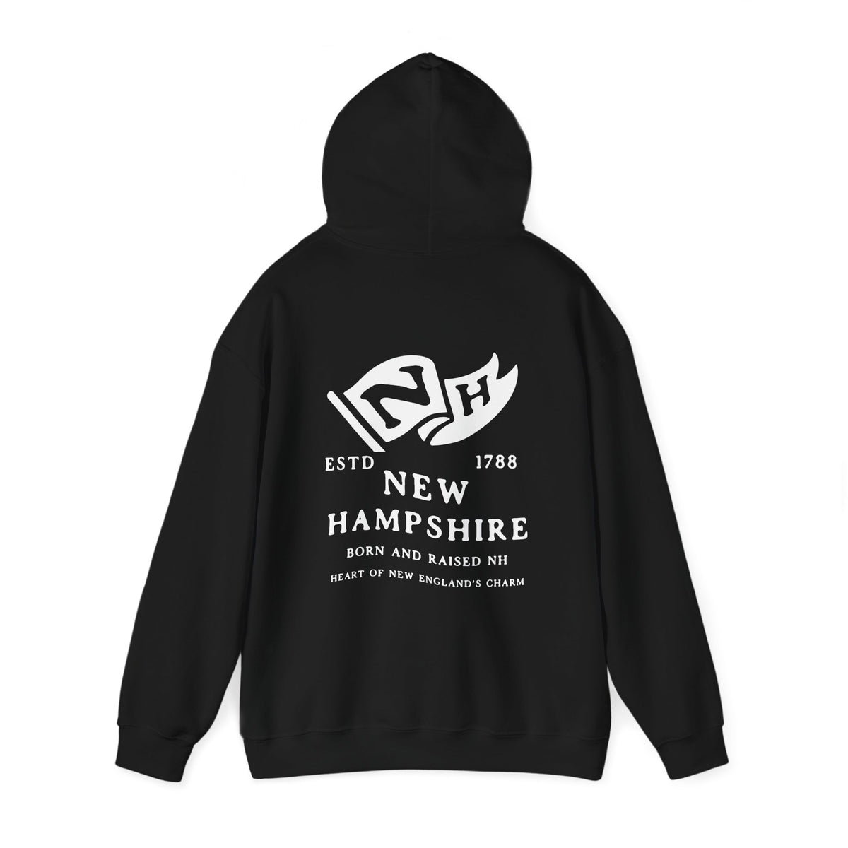 New Hampshire State Born and Raised Unisex Hoodie - Granite State Pride Design