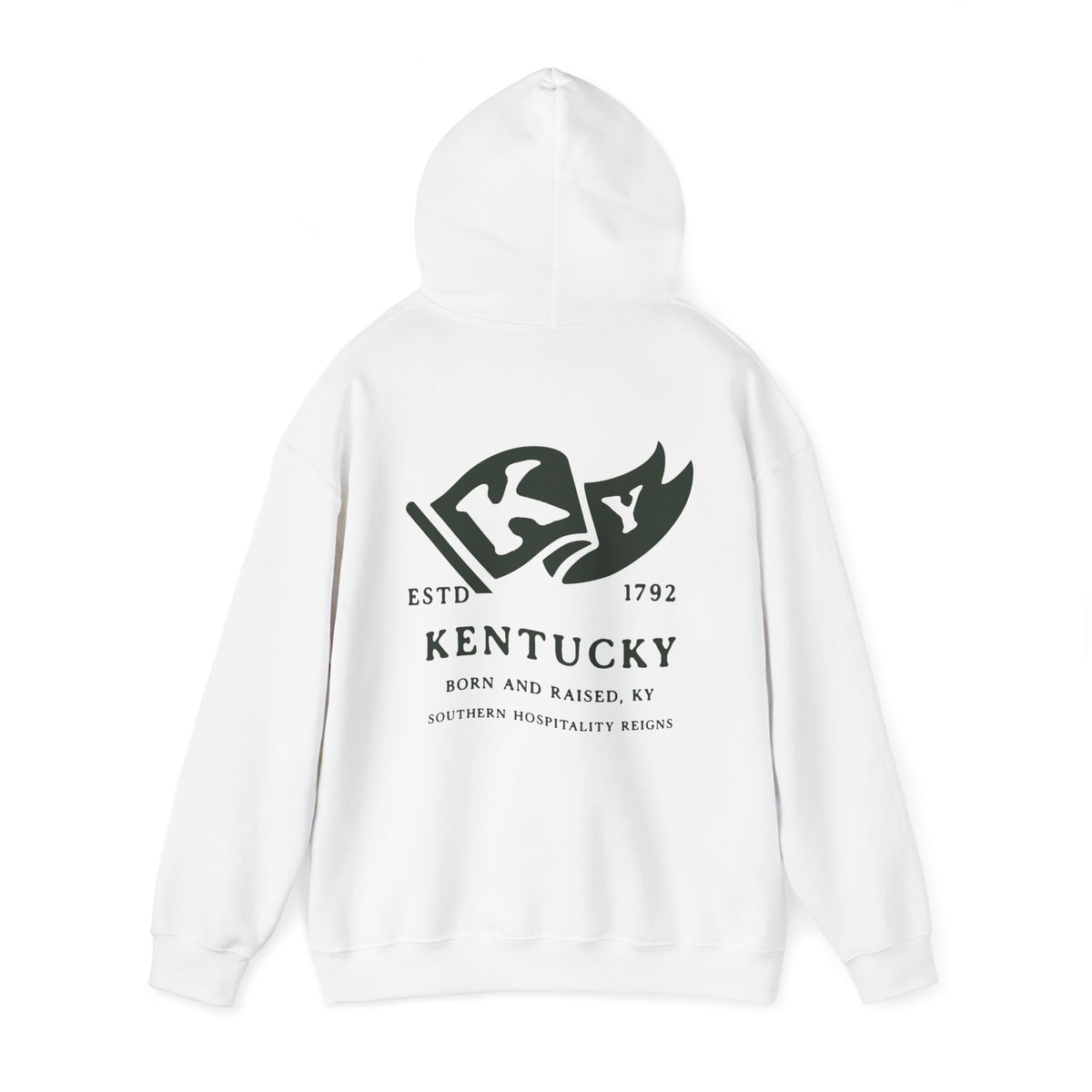 Kentucky State Born and Raised Unisex Hoodie - Bluegrass State Pride Design