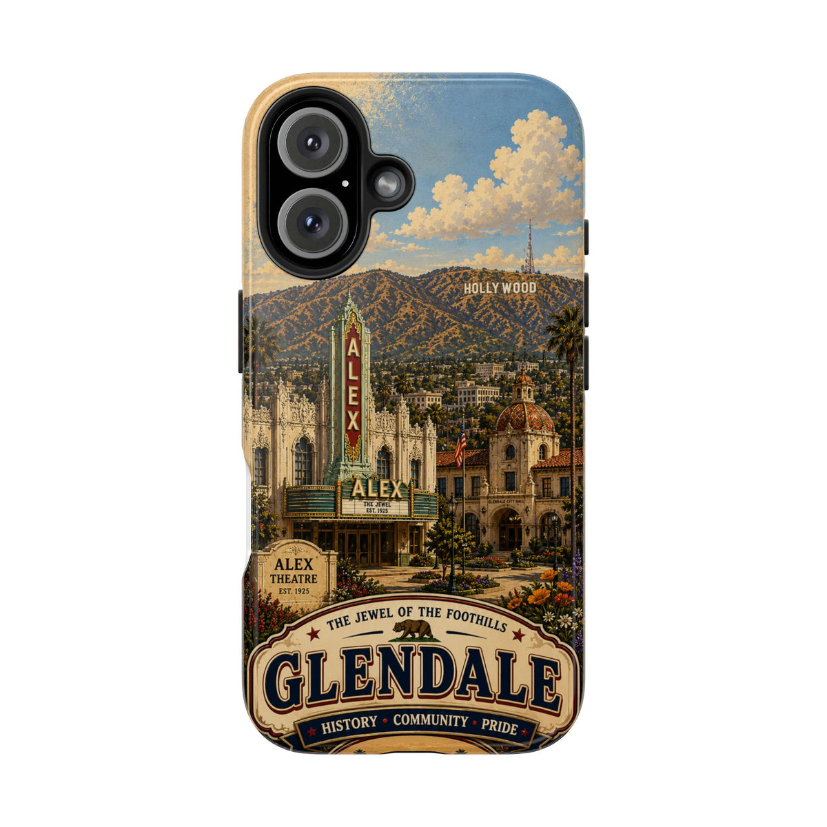 Glendale Vintage Travel Phone Case — 'The Jewel of the Foothills'