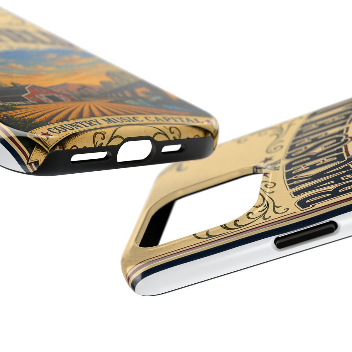 Bakersfield California Vintage Travel Phone Case Country Music Capital Retro Oil Fields Farmland Cover