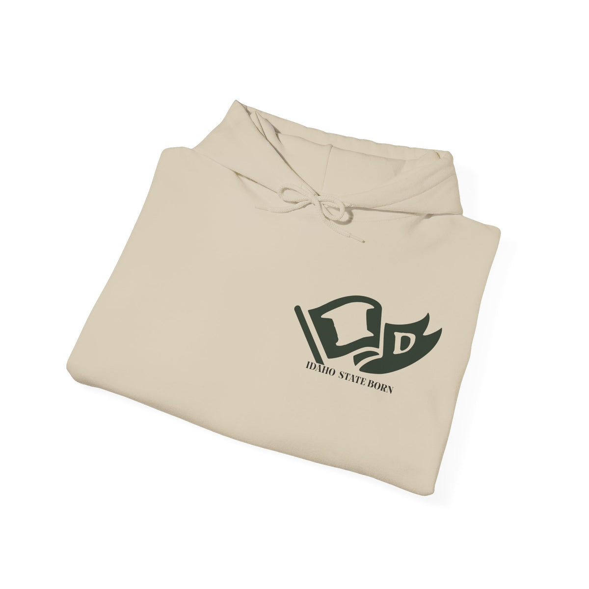 Idaho State Born and Raised Unisex Hoodie - Gem State Pride Design