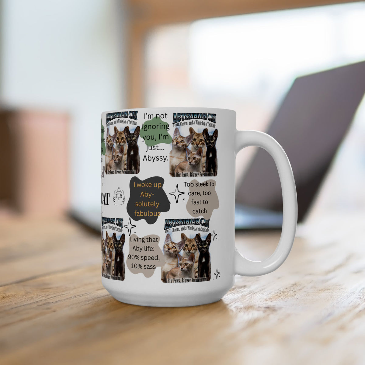 Pitbull Bootleg Style Mug – 15 oz Funny Retro Rap Dog Lover Coffee Cup