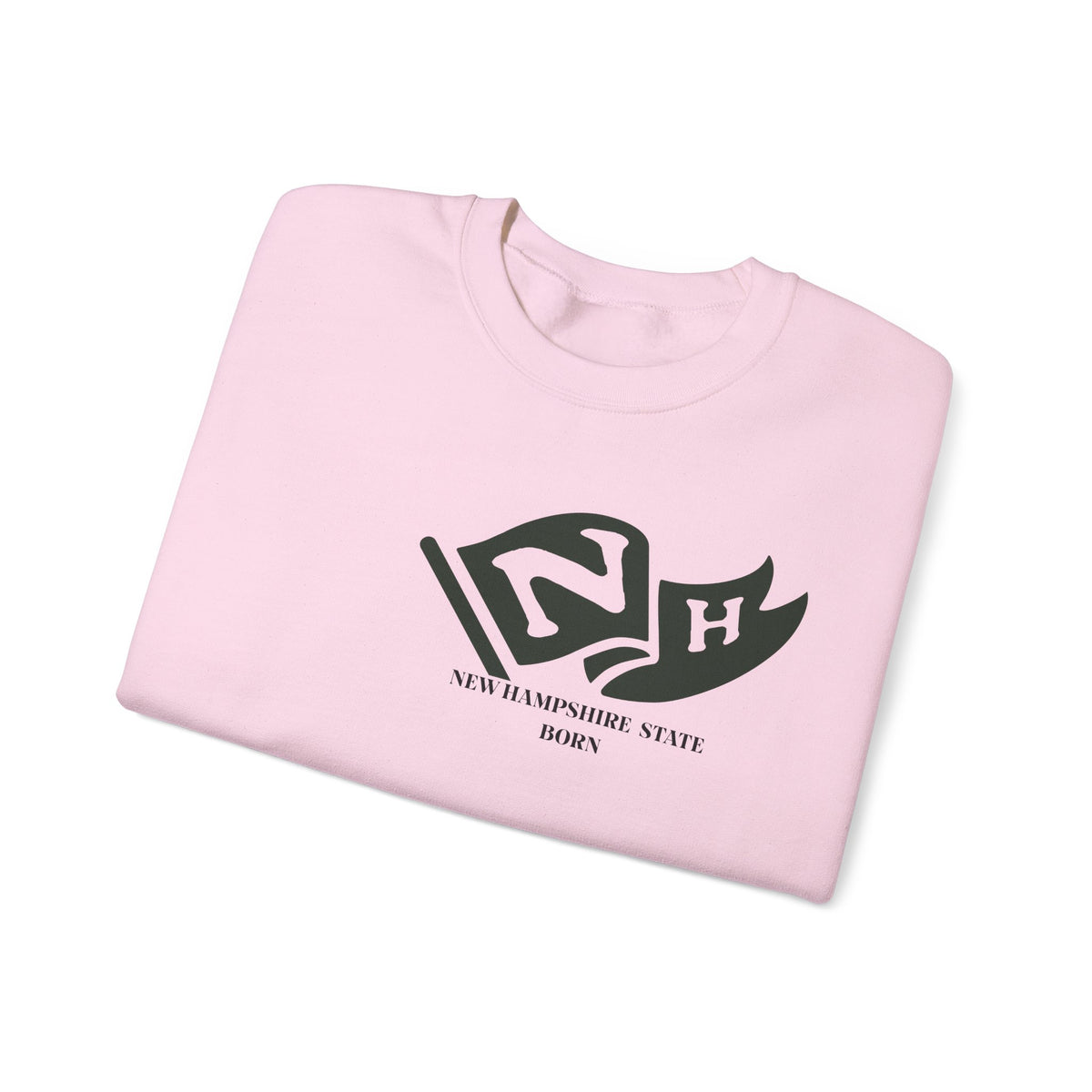 New Hampshire State Born and Raised Sweatshirt - Live Free or Die Pride Design