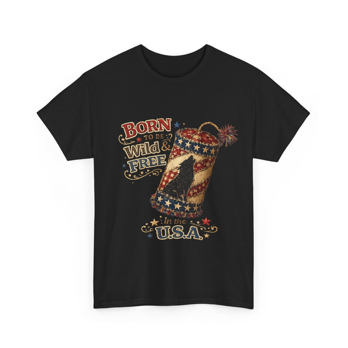 Patriotic 'Born to be Wild & Free in the U.S.A.' T-Shirt