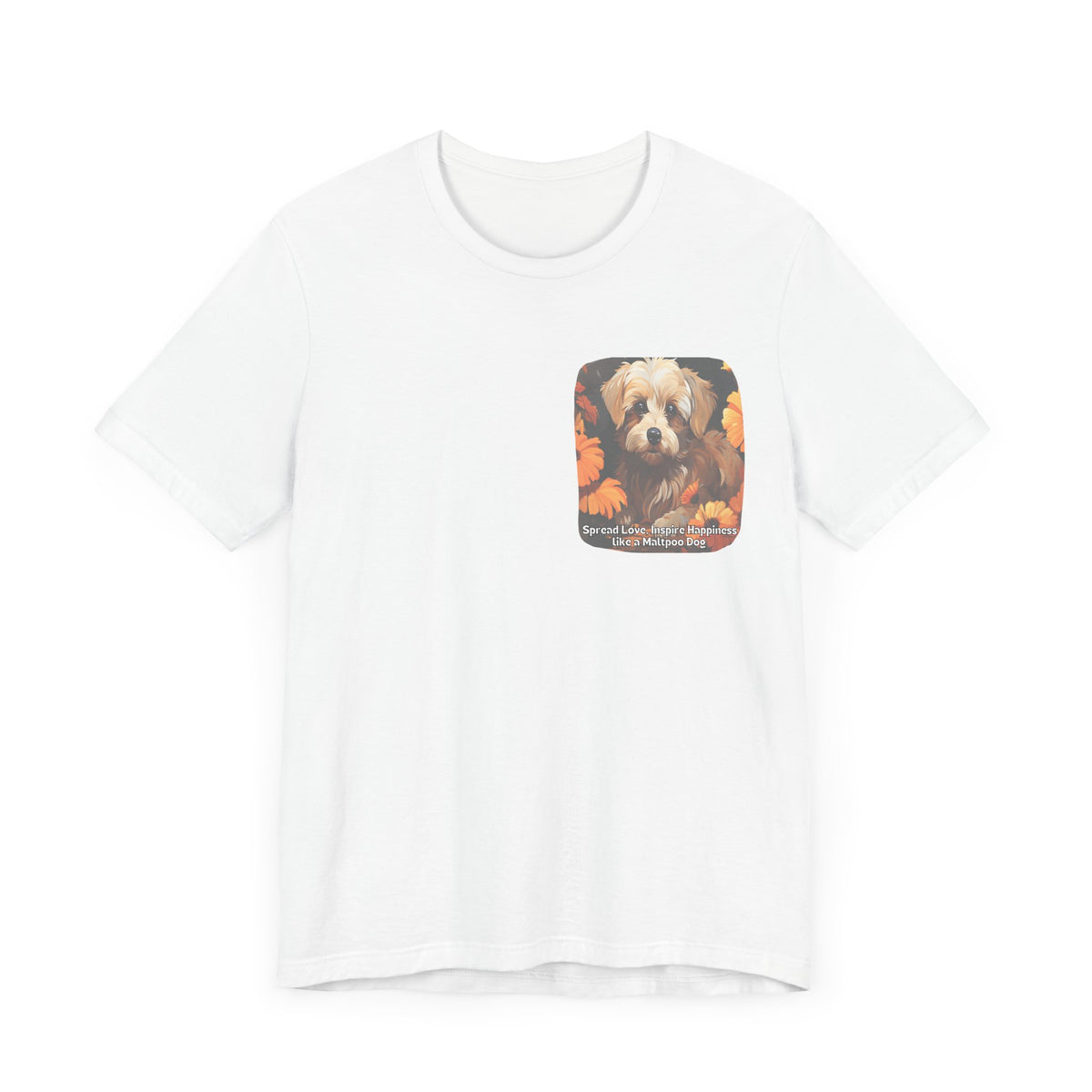 Sunflower Maltipoo Dog T-Shirt – Spread Love & Inspire Happiness | Unisex Tee