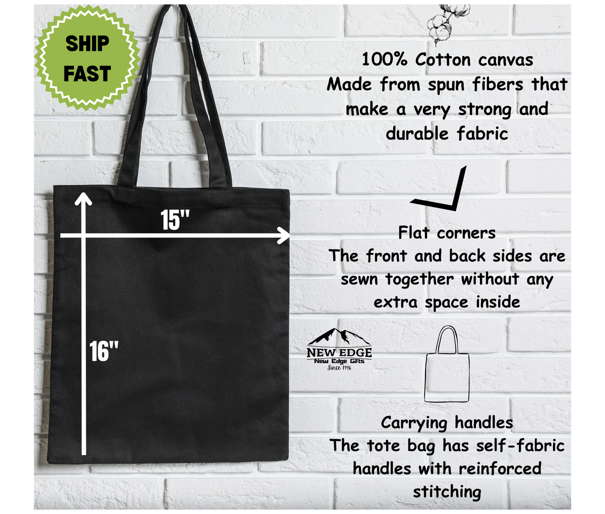 Bean Naughty Drink Coffee Christmas Tote Bag – Funny Raccoon Cotton Canvas Bag, Holiday Coffee Lover Gift, Cute Animal Xmas Shopper Bag