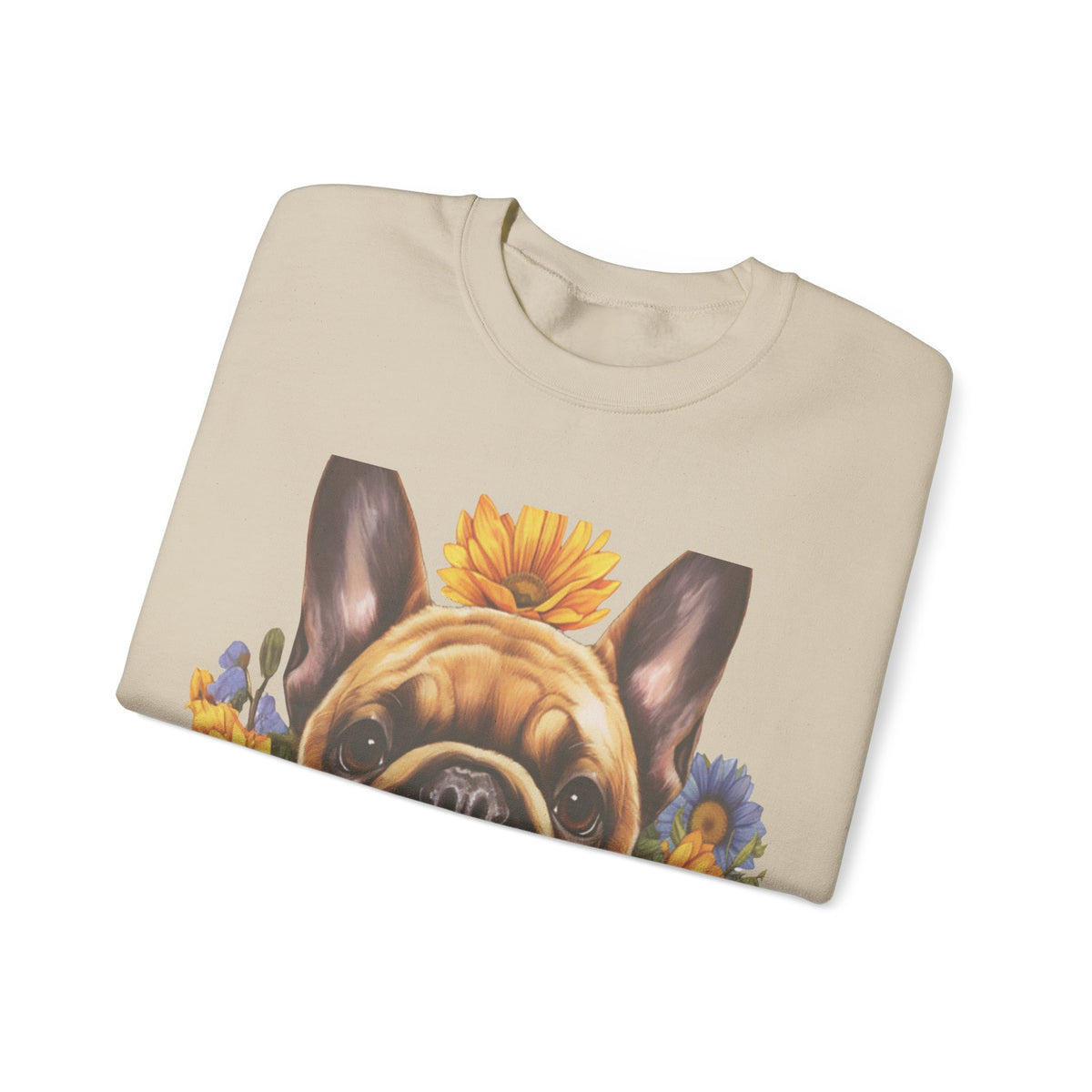 Copy of Bull Terrier Sunflower Sweatshirt – 'Unleash Your Unique Spirit' Front & Back Design