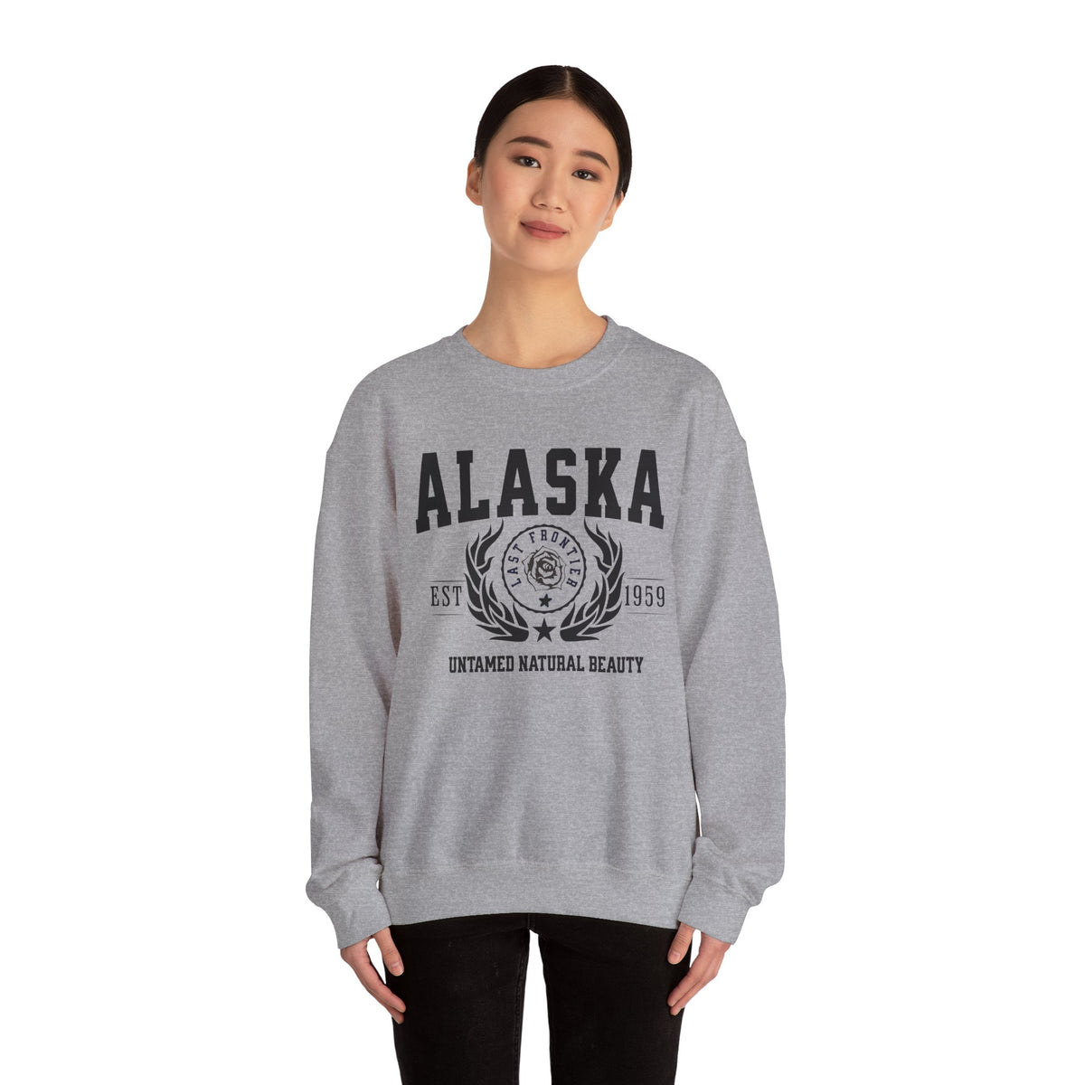 Alaska State Legacy Unisex Sweatshirt – Untamed Natural Beauty | Wild Frontier Crewneck