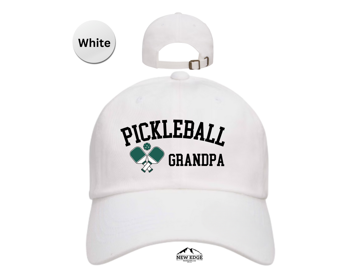 GRANDPA Pickleball Hat – Embroidered Unisex Baseball Cap for Fathers, Dads, Grandpa – Best Christmas & Birthday Gift for Pickleball Players