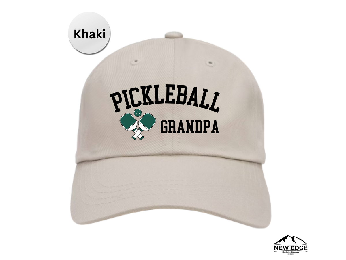 GRANDPA Pickleball Hat – Embroidered Unisex Baseball Cap for Fathers, Dads, Grandpa – Best Christmas & Birthday Gift for Pickleball Players