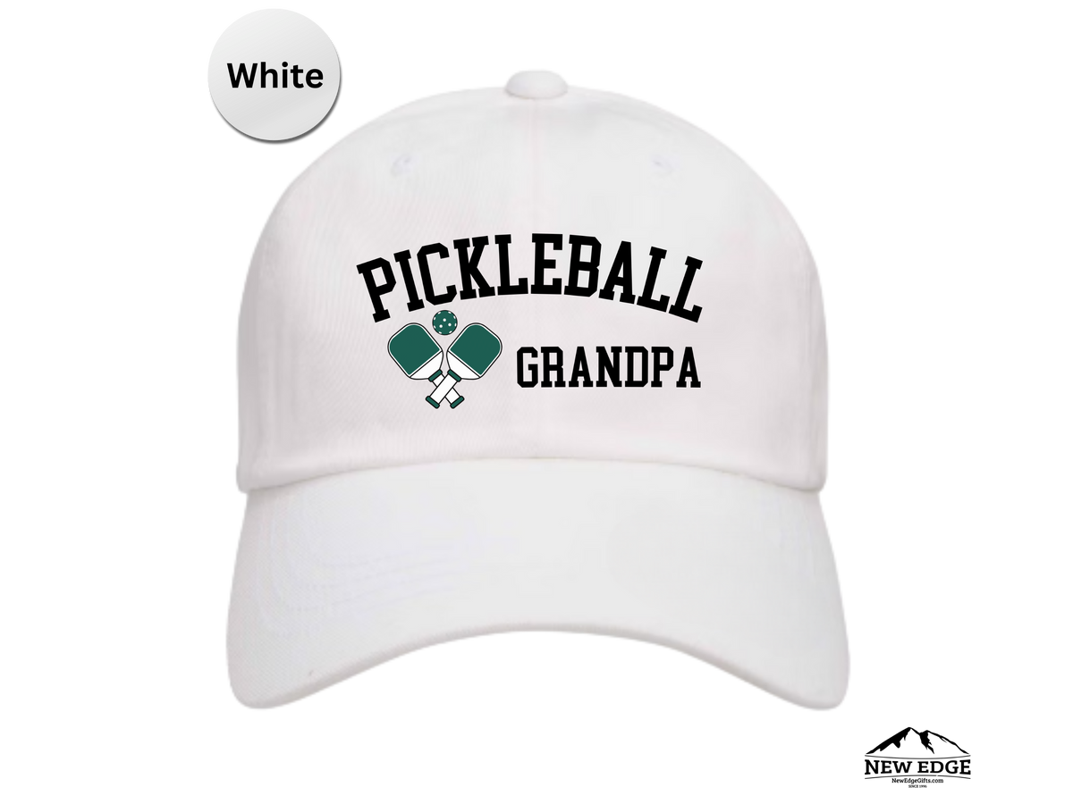GRANDPA Pickleball Hat – Embroidered Unisex Baseball Cap for Fathers, Dads, Grandpa – Best Christmas & Birthday Gift for Pickleball Players