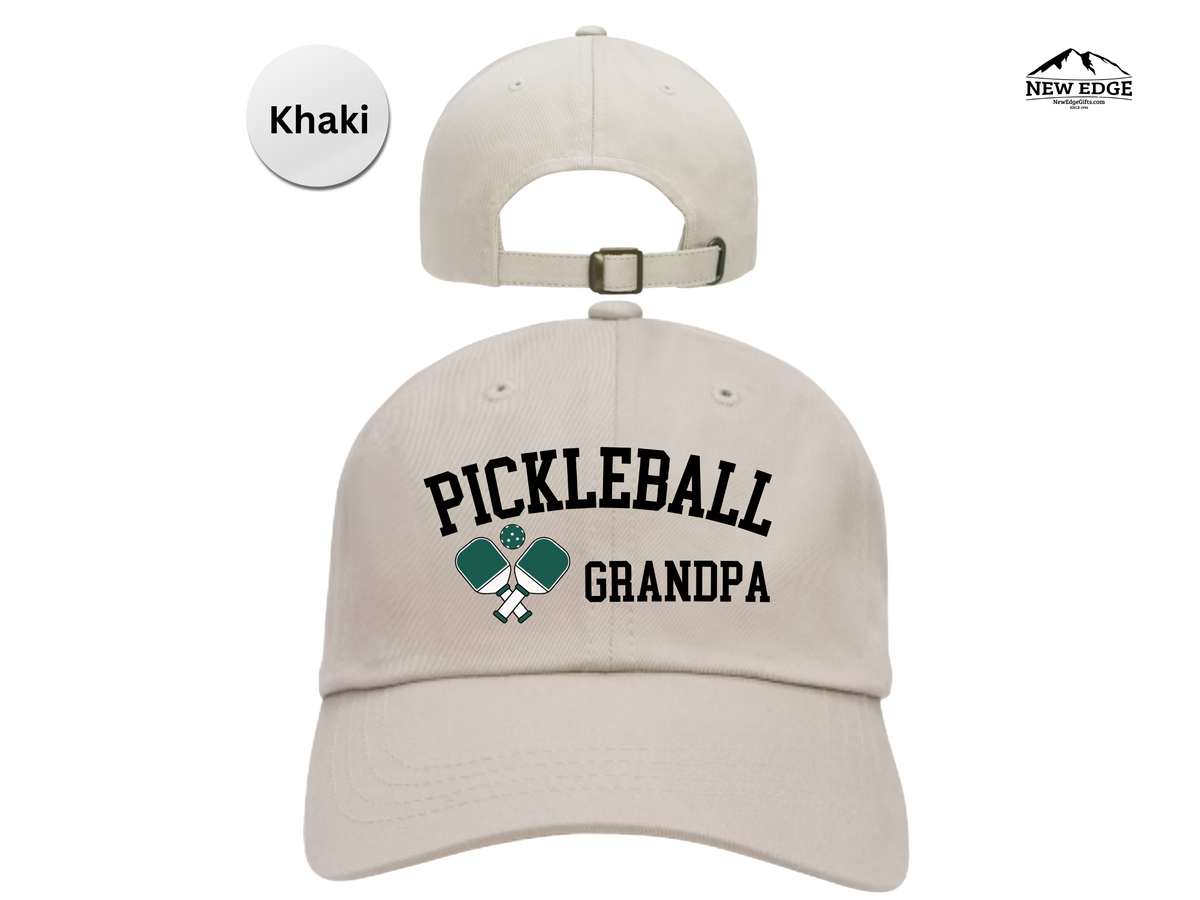 GRANDPA Pickleball Hat – Embroidered Unisex Baseball Cap for Fathers, Dads, Grandpa – Best Christmas & Birthday Gift for Pickleball Players