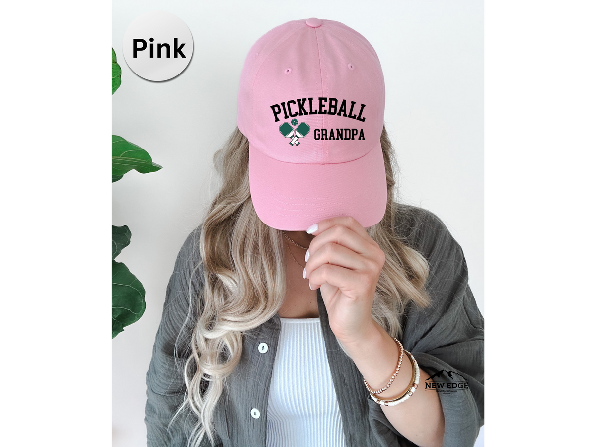 GRANDPA Pickleball Hat – Embroidered Unisex Baseball Cap for Fathers, Dads, Grandpa – Best Christmas & Birthday Gift for Pickleball Players