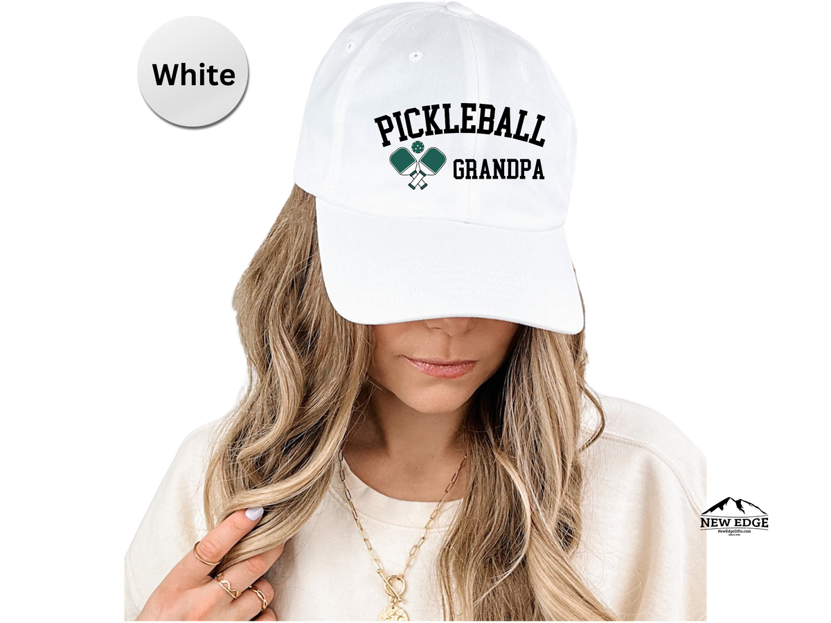 GRANDPA Pickleball Hat – Embroidered Unisex Baseball Cap for Fathers, Dads, Grandpa – Best Christmas & Birthday Gift for Pickleball Players