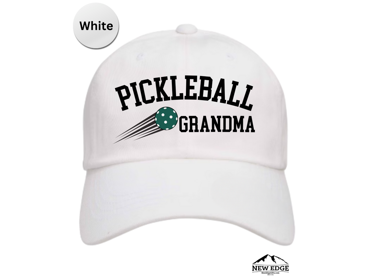 GRANDMA Pickleball Hat – Embroidered Baseball Cap for Grandma, Moms, Mommy – Fun Pickleball Gift for Women Players
