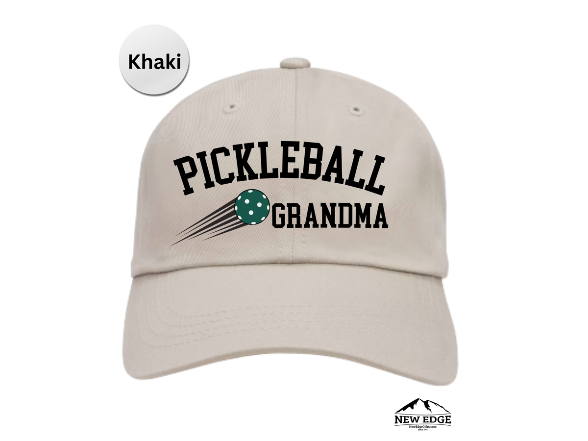 GRANDMA Pickleball Hat – Embroidered Baseball Cap for Grandma, Moms, Mommy – Fun Pickleball Gift for Women Players