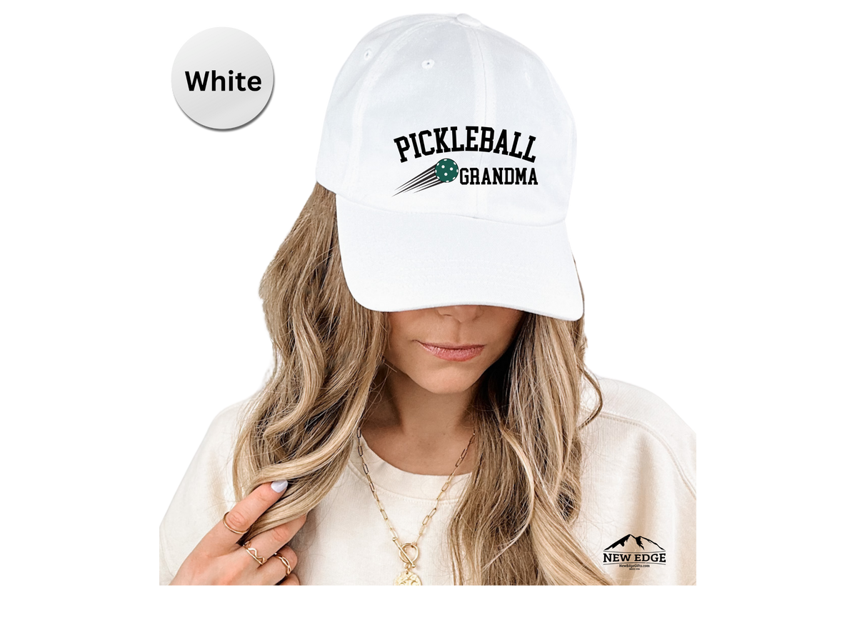 GRANDMA Pickleball Hat – Embroidered Baseball Cap for Grandma, Moms, Mommy – Fun Pickleball Gift for Women Players