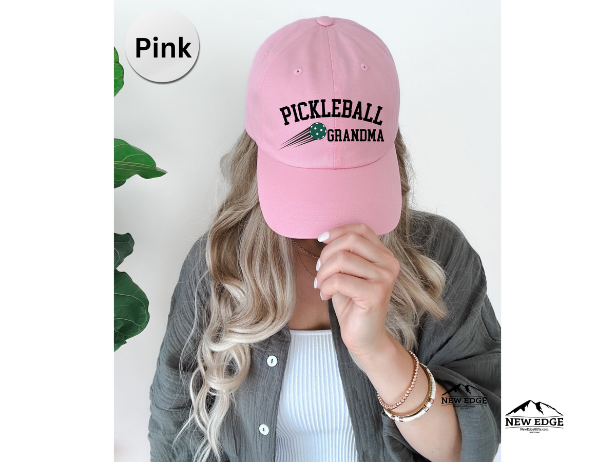 GRANDMA Pickleball Hat – Embroidered Baseball Cap for Grandma, Moms, Mommy – Fun Pickleball Gift for Women Players