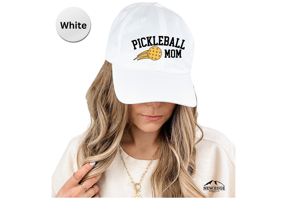 MOM Pickleball Hat – Embroidered Baseball Cap for Moms, Mommy, MAMA – Best Gift for Pickleball Lovers