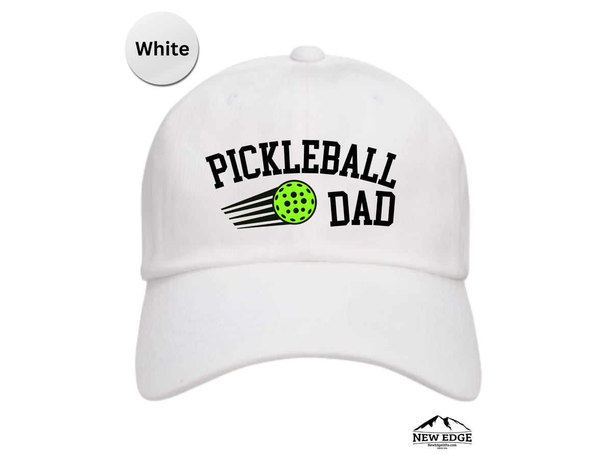 DAD Pickleball Hat – Embroidered Baseball Cap for Dads, Daddy, Fathers – Best Gift for Pickleball Players