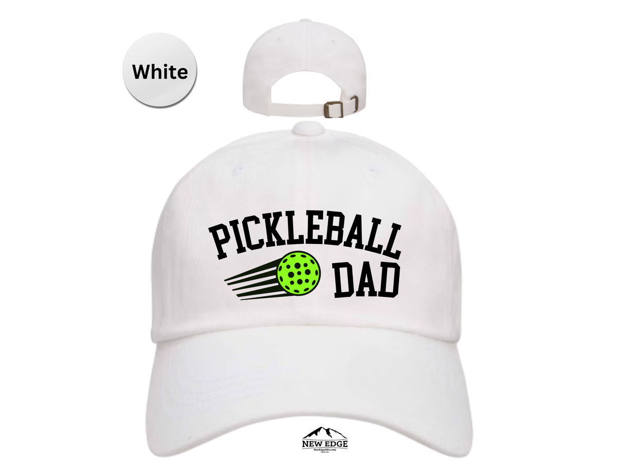 DAD Pickleball Hat – Embroidered Baseball Cap for Dads, Daddy, Fathers – Best Gift for Pickleball Players