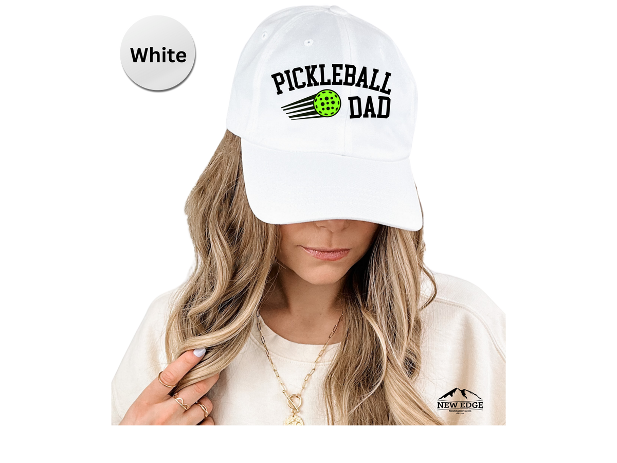 DAD Pickleball Hat – Embroidered Baseball Cap for Dads, Daddy, Fathers – Best Gift for Pickleball Players