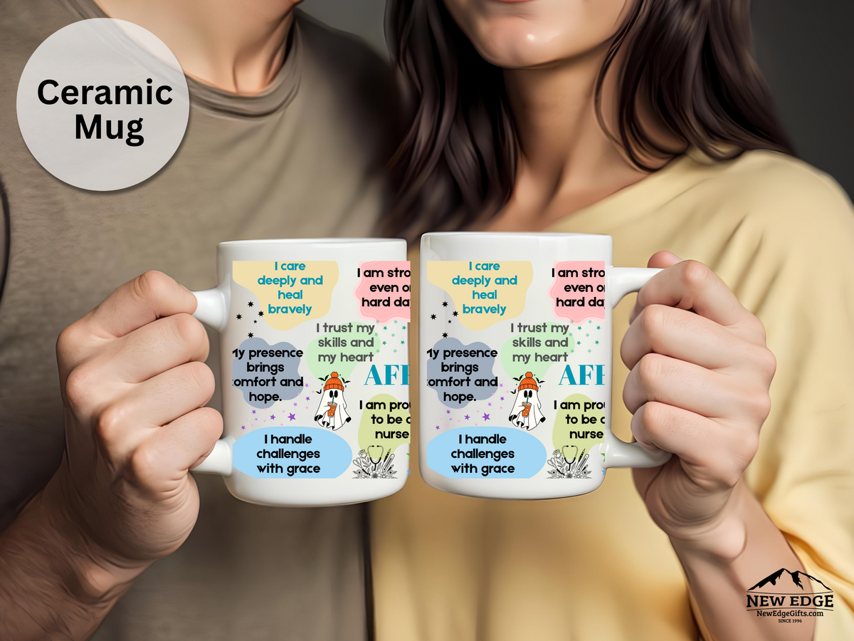 15 oz Nurse Daily Affirmation Mug – Inspirational Coffee Cup for Nurses & Healthcare Heroes