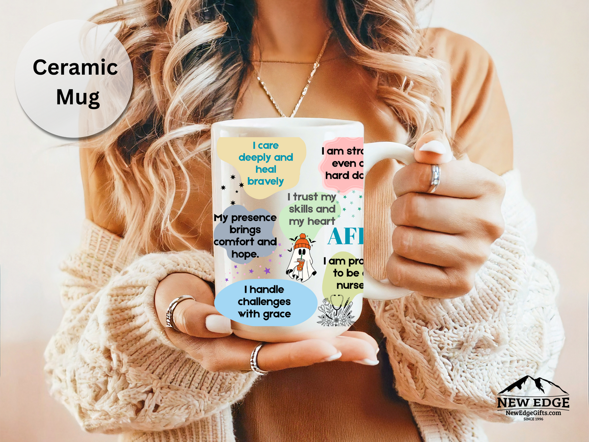 15 oz Nurse Daily Affirmation Mug – Inspirational Coffee Cup for Nurses & Healthcare Heroes