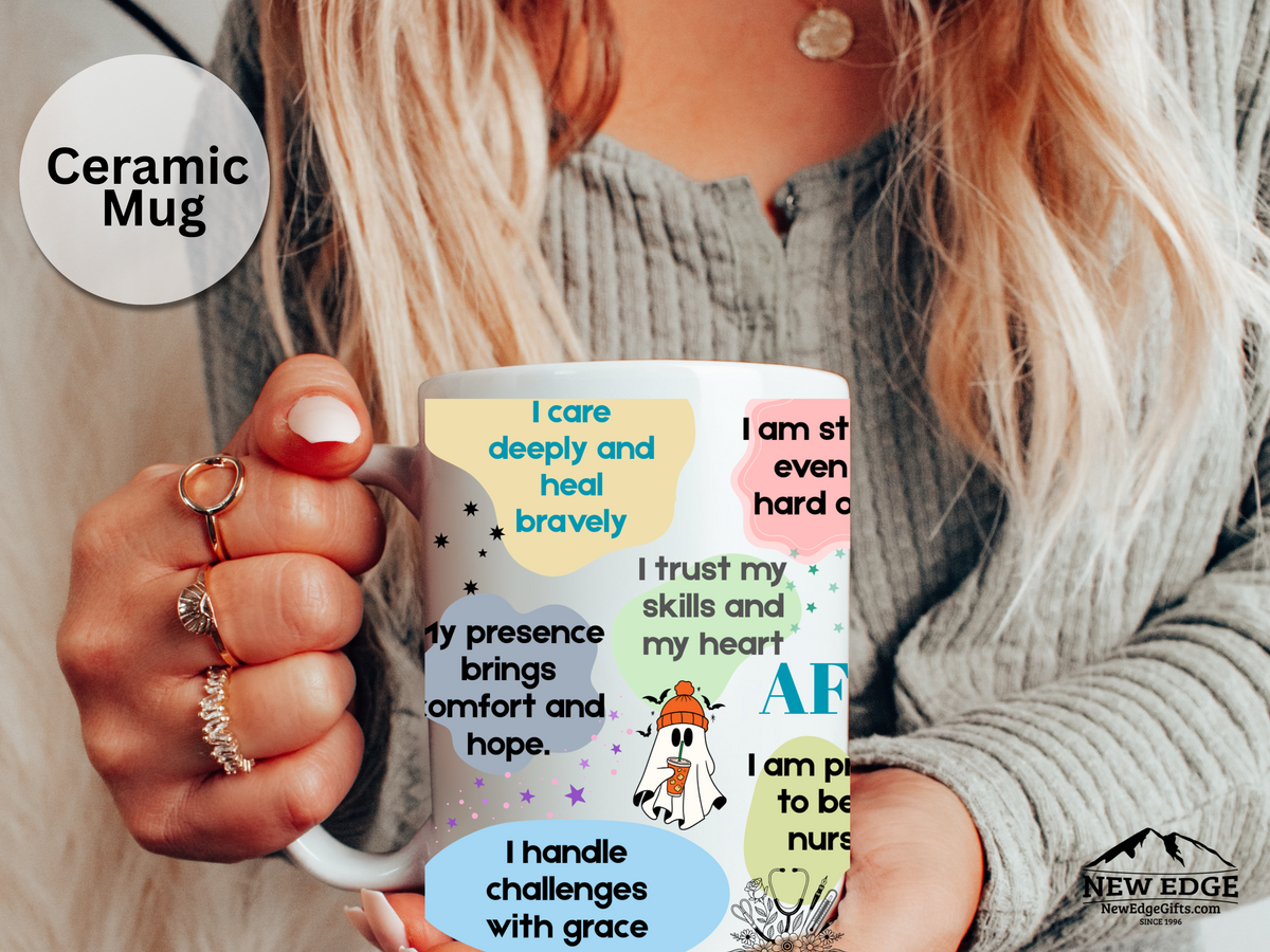 15 oz Nurse Daily Affirmation Mug – Inspirational Coffee Cup for Nurses & Healthcare Heroes