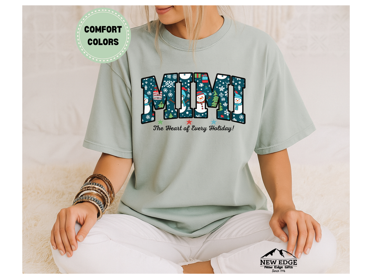 Comfort Colors Mimi T-Shirt “The Heart of Every Holiday” | Grandma Holiday Graphic Tee