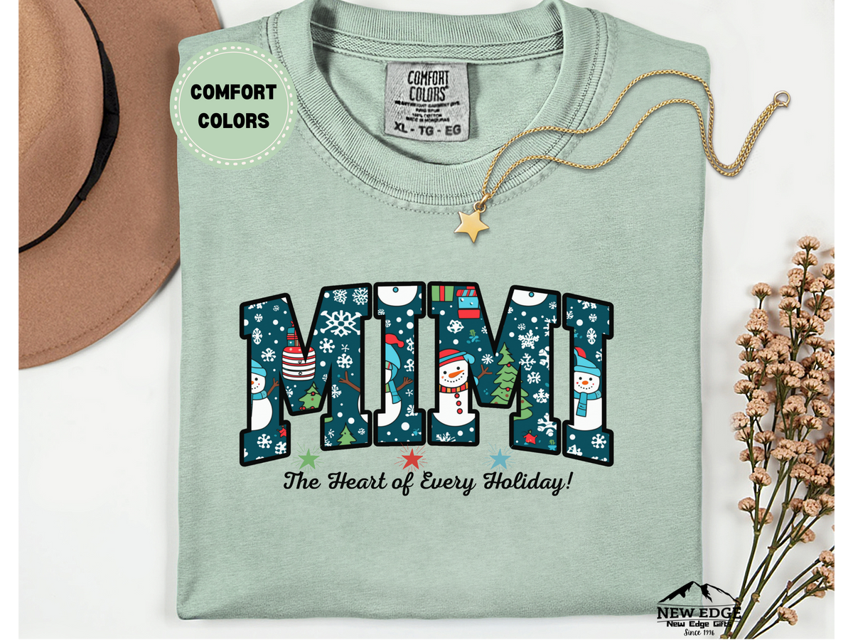 Comfort Colors Mimi T-Shirt “The Heart of Every Holiday” | Grandma Holiday Graphic Tee