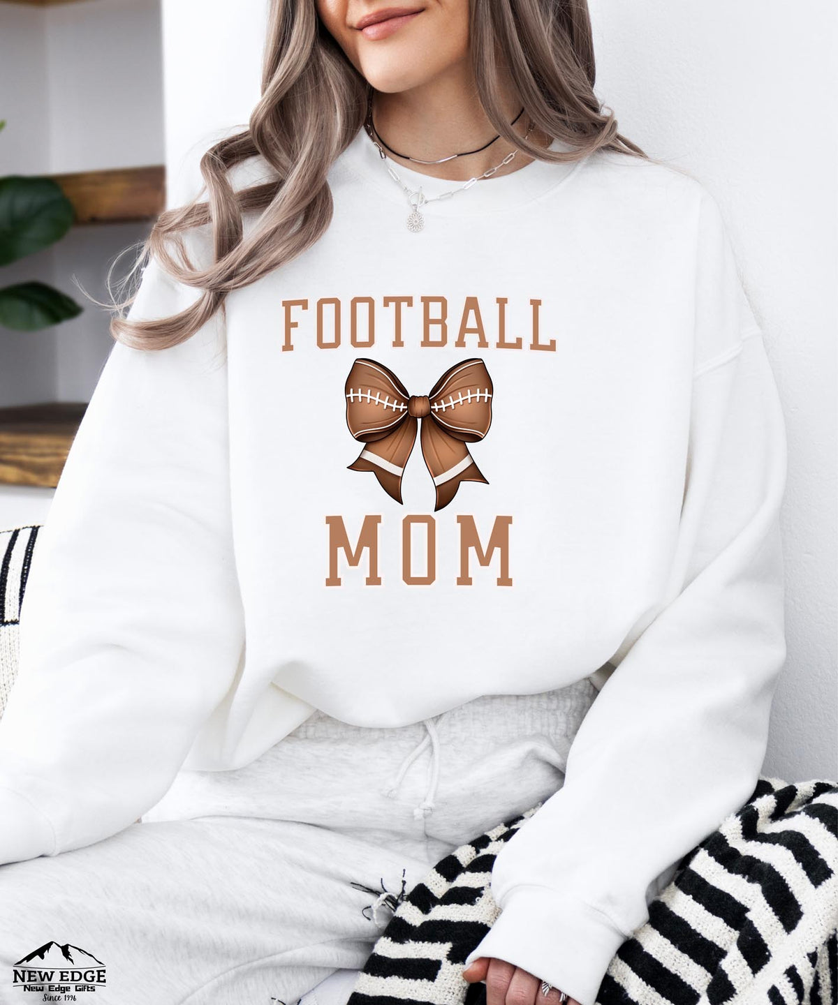 Football Mom Sweatshirt | Cozy Game Day Crewneck for Sports Moms | Team Spirit Pullover
