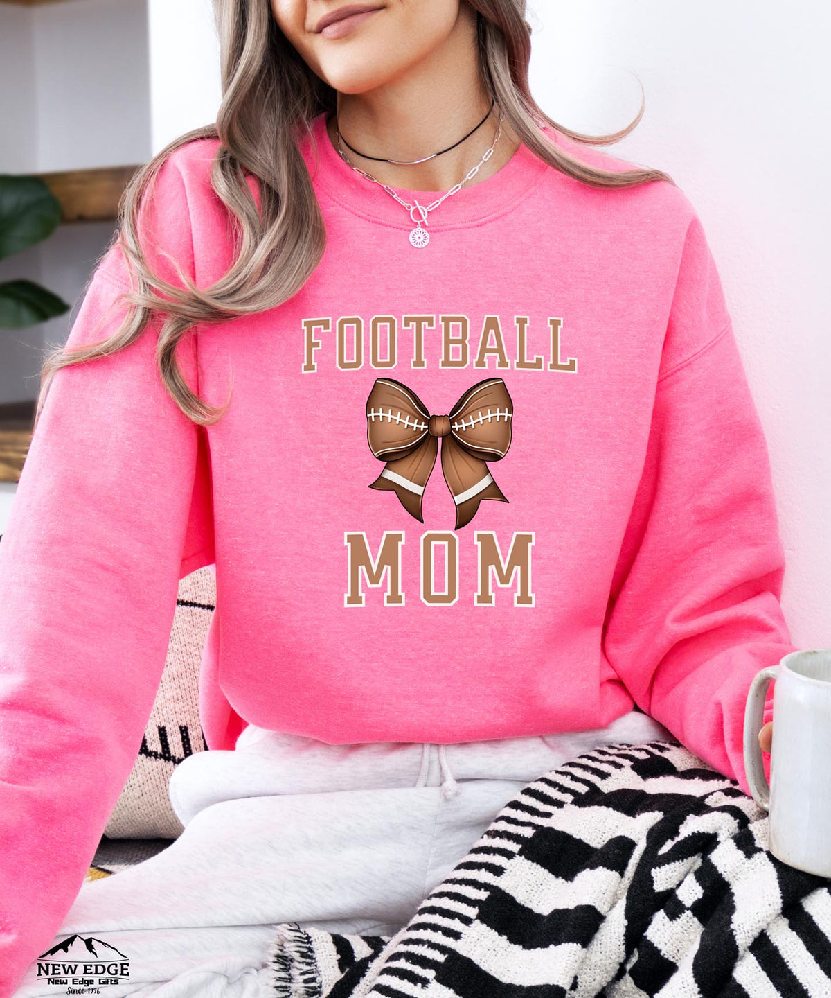 Football Mom Sweatshirt | Cozy Game Day Crewneck for Sports Moms | Team Spirit Pullover