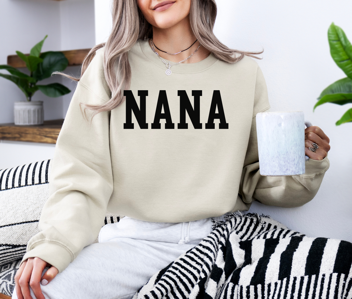 NANA Sweatshirt | Cozy Grandma Crewneck | Cute Everyday Pullover for Grandmas