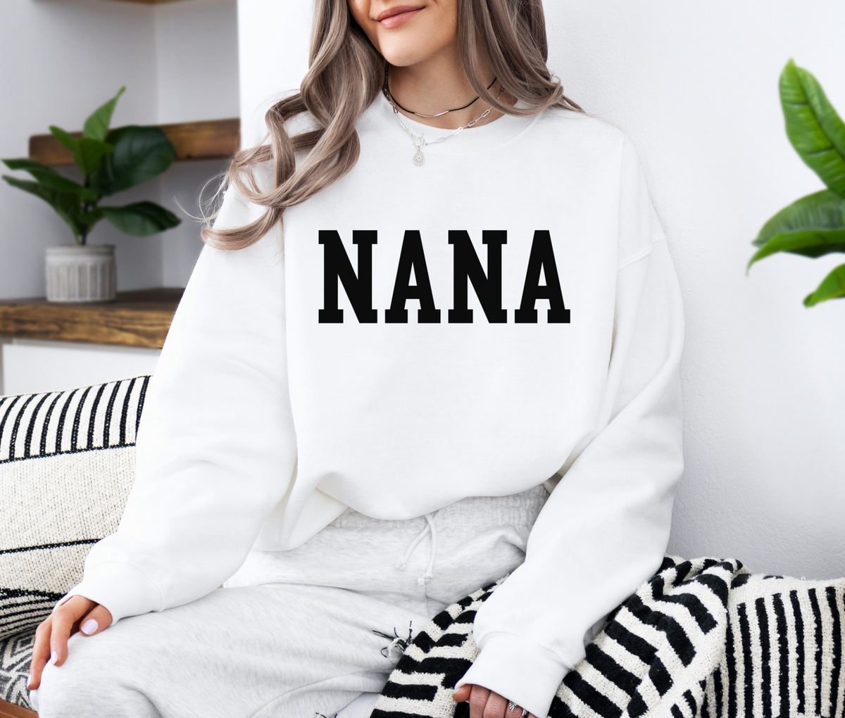 NANA Sweatshirt | Cozy Grandma Crewneck | Cute Everyday Pullover for Grandmas