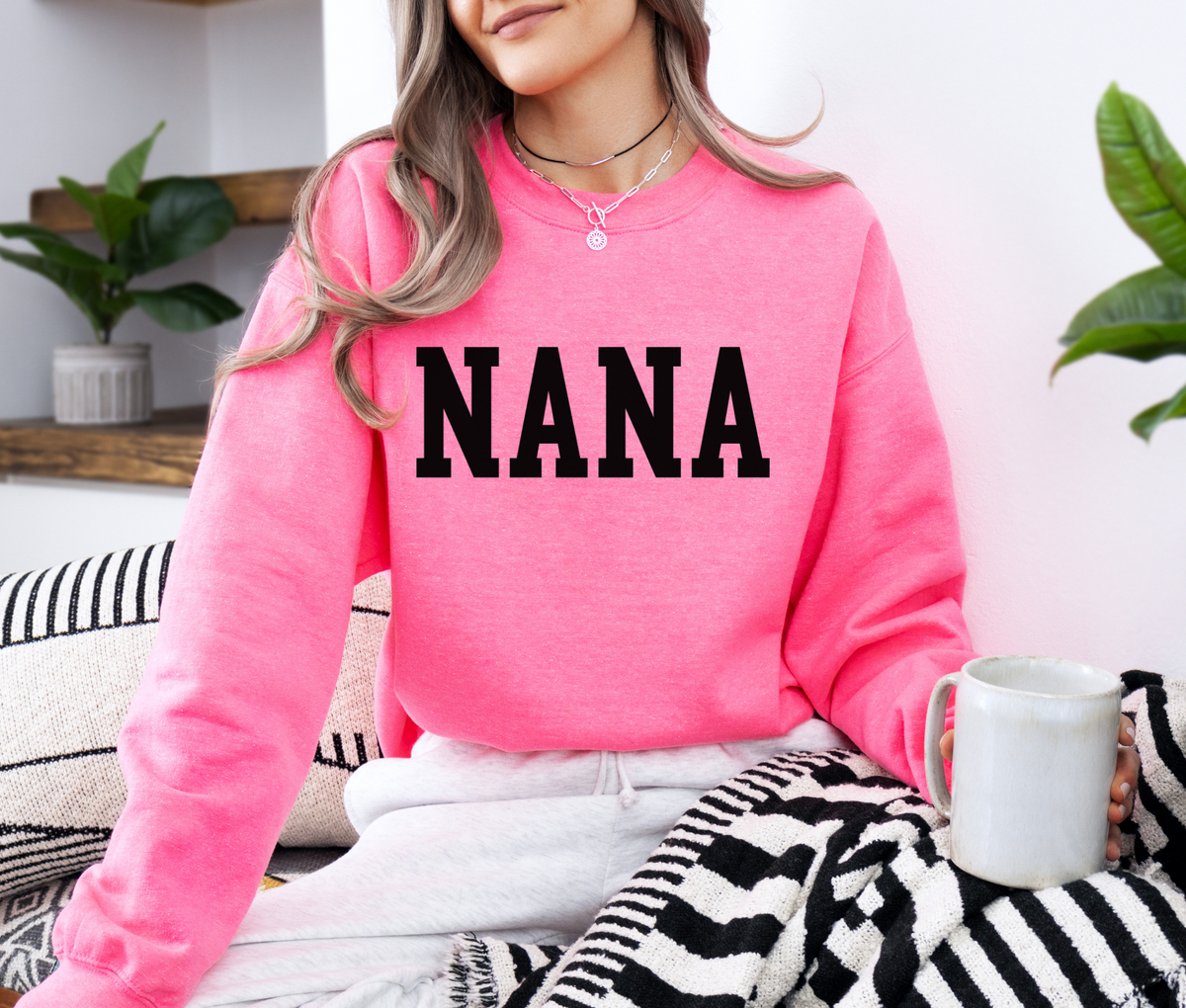 NANA Sweatshirt | Cozy Grandma Crewneck | Cute Everyday Pullover for Grandmas