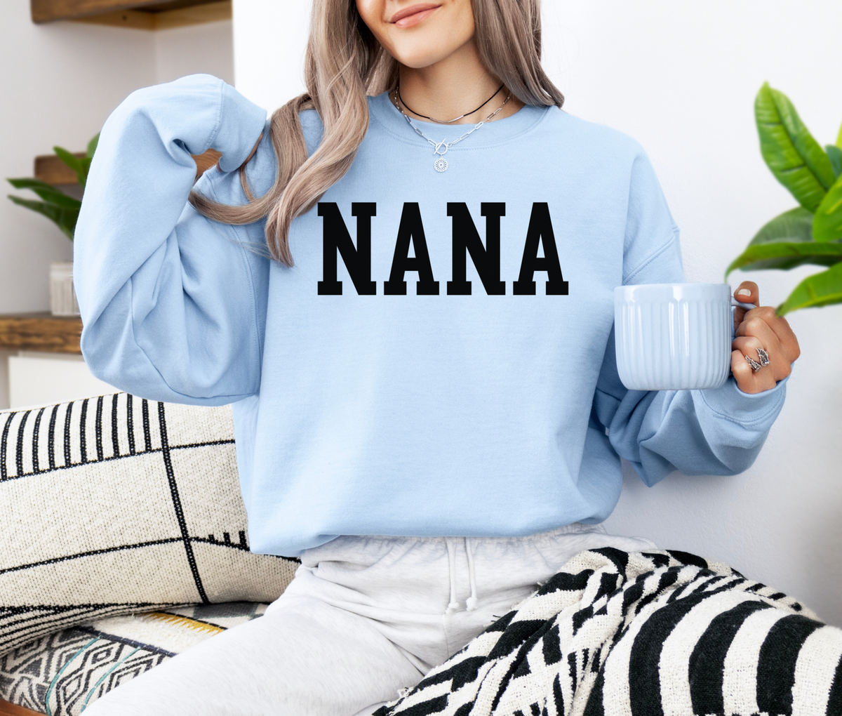 NANA Sweatshirt | Cozy Grandma Crewneck | Cute Everyday Pullover for Grandmas