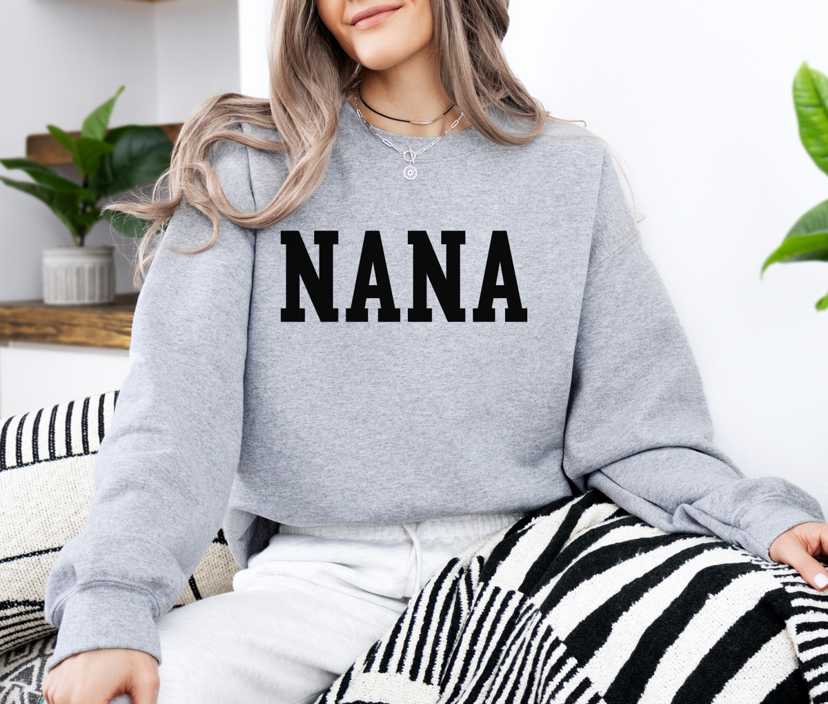 NANA Sweatshirt | Cozy Grandma Crewneck | Cute Everyday Pullover for Grandmas