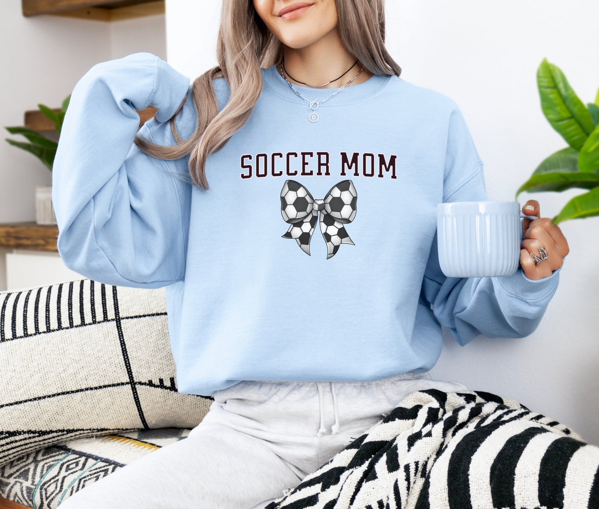 Soccer Mom Sweatshirt | Cozy Sports Crewneck | Proud Mom Pullover for Game Days